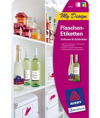 Avery-Zweckform MD4001 Flesetiketten 90 x 120 mm Papier Wit 20 stuk(s) Permanent hechtend Inkjet Avery-Zweckform MD4001 Flesetiketten 90 x 120 mm Papier Wit 20 stuk(s) Permanent hechtend Inkjet