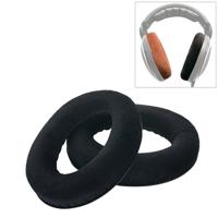 2 stuks voor Sennheiser HD515/HD555/HD595/HD598/HD558/PC360 Flanel oortelefoon kussen cover earmuffs vervangende oorkussens met Tone tuning katoen (zw - thumbnail