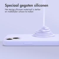 Accezz Liquid Silicone Backcover met MagSafe iPhone 16 Pro Max Telefoonhoesje Paars - thumbnail
