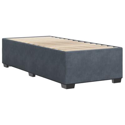 Bedframe zonder matras 90x200 cm fluweel donkergrijs - thumbnail