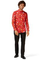 Opposuits shirt LS christmas doodle red - thumbnail