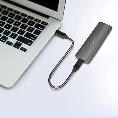 LogiLink UA0389 M.2 SSD-behuizing USB-C 3.2 Gen 2 10 GBit/s M.2 PCIe NVMe, M.2 SATA 2230, 2242, 2260, 2280 UA0389