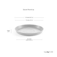 Ecopots Saucer Rond Taupe Ø28,7 x H8,3 cm - thumbnail