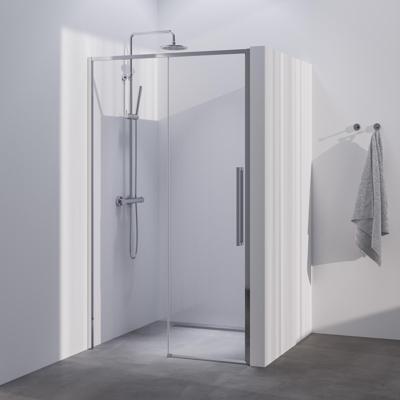 BRAUER Season nisdeur model B met schuifdeur helder glas 100x200 omkeerbaar incl. glascoating Season-Chroom BRAUER Season nisdeur model B met schuifdeur helder glas 100x200 omkeerbaar incl. glascoating Season-Chroom