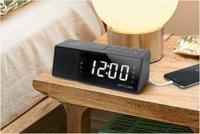 Muse M-172 BT Klokradio met Bluetooth, USB-poort en oplaadfunctie (Bluetooth, NFC, USB, AUX-in, PLL FM-radio, LED-display, 20 zendergeheugen, slaap, snooze) zwart - thumbnail
