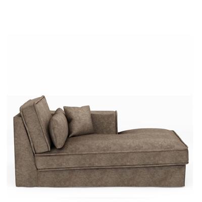 Rivièra Maison Modulaire Bank 'Metropolis' Chaise Longue Rechts, Velvet, kleur Clay Rivièra Maison Modulaire Bank 'Metropolis' Chaise Longue Rechts, Velvet, kleur Clay