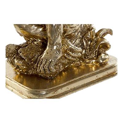 Decoratieve figuren DKD Home Decor Gouden Koloniaal Aap Blad van een plant 16,5 x 10,6 x 22,5 cm