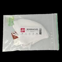 Easyessentials Mondkapje katoen 2-laags wit 2 Stuks - thumbnail