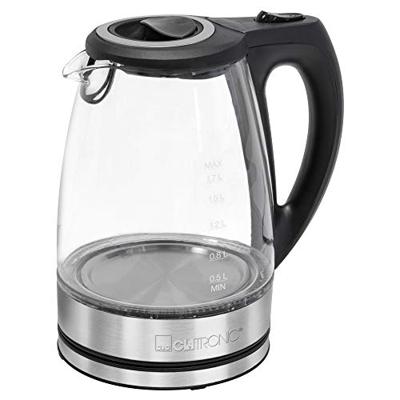 Clatronic WKS 3744 G Waterkoker Aantal/Volume: 1.7 l RVS, Glas