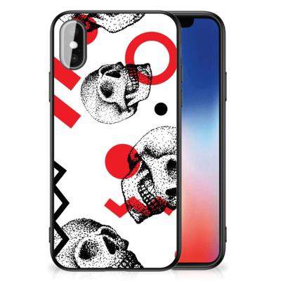 Telefoonhoesje iPhone X | Xs Skull Red