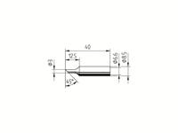Ersa 0832TDLF Soldeerpunt Schuin Grootte soldeerpunt 3 mm Inhoud: 1 stuk(s) - thumbnail