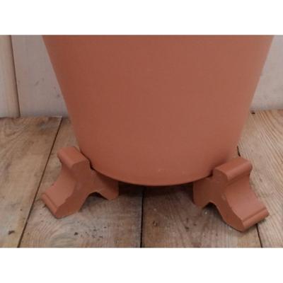 Potcomponent Potzetter Lichtbruin 3 stuks voor een ronde pot - Warentuin mix