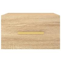 Nachtkastje wandgemonteerd 35x35x20 cm sonoma eikenkleurig - thumbnail