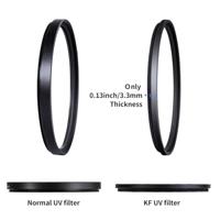 K&F Concept UV filter met multi layer coating 72mm slim design - thumbnail