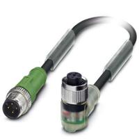 Phoenix Contact 1668535 Sensor/actuator connector, geassembleerd M12 Aantal polen (sensoren): 4 Stekker, recht, Bus, haaks 1.50 m 1 stuk(s) Piece - thumbnail