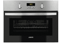 Zanussi ZNF44X Elektrische oven 43 l Zwart, Roestvrijstaal - thumbnail