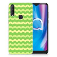 Alcatel 1S (2020) | TPU bumper | Waves Green - thumbnail