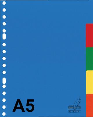 Tabbladen A5 Blanco 17 rings kunststof