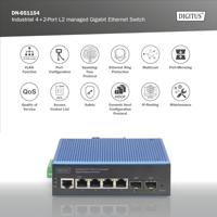 Digitus DN-651154 Industrial Ethernet Switch 4 x 2 poorten 10 / 100 / 1000 MBit/s - thumbnail