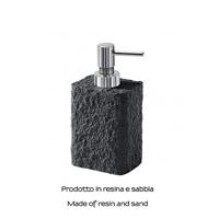 Zeepdispenser Sapho Aries Vrijstaand 350 ML Polyresin Antraciet - thumbnail
