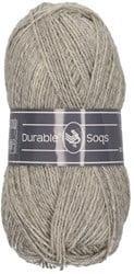 Durable Soqs 2233 White Grey - Haakgaren / Breigaren