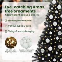 VidaXL Kerstboom met 150 led met standaard zwart 120 cm pvc - thumbnail