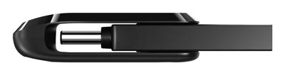 SanDisk ultra dual drive go 32 gb usb-stick (zwart, usb-a 3.2 (5 gbit/s), usb-c 3.2 (5 gbit/s))