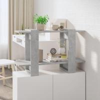 Boekenkast/kamerscherm 80x30x51 cm betongrijs - thumbnail