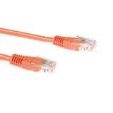ACT Oranje 1,5 meter U/UTP CAT5E patchkabel met RJ45 connectoren ACT Oranje 1,5 meter U/UTP CAT5E patchkabel met RJ45 connectoren