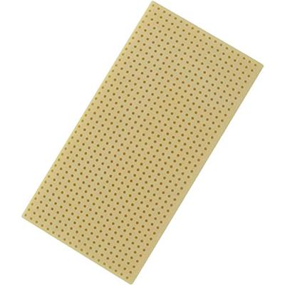 TRU COMPONENTS Printplaat Zonder Cu-laag Hardpapier (l x b) 100 mm x 50 mm 35 µm Rastermaat 2.54 mm Inhoud 4 stuk(s)