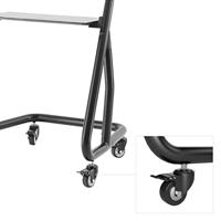 Hama TV-Standaard Trolley voor Beeldscherm 124-254 cm Zwart - thumbnail