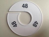 Maatring 11 cm wit/zwart 48 - thumbnail