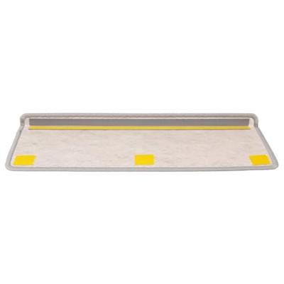 Trapmatten zelfklevend Sisal-Look 30 st 65x21x4 cm Platina
