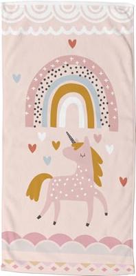 Good Morning Kinder Strandlaken Velours Unilove 75x150cm - multi