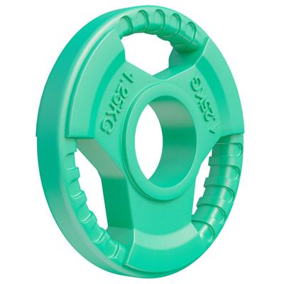 Olympische halterschijf 1,25 kg Gripper Gietijzer Rubber Coating - 50/51 mm