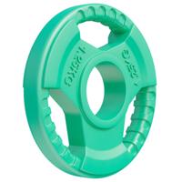 Olympische halterschijf 1,25 kg Gripper Gietijzer Rubber Coating - 50/51 mm - thumbnail