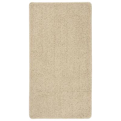 VidaXL Vloerkleed shaggy anti-slip 80x150cm crèmekleurig