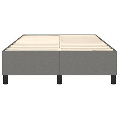 Boxspringframe stof donkergrijs 120x200 cm