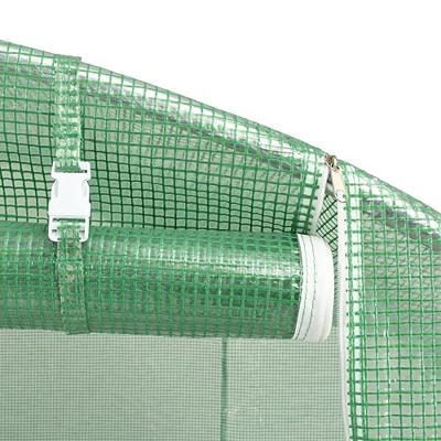 VidaXL Tuinkas met stalen frame 10 m² 5x2x2,3 m