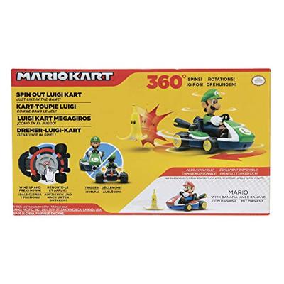 Mario Kart Mini Racer - Spin Out Luigi Kart