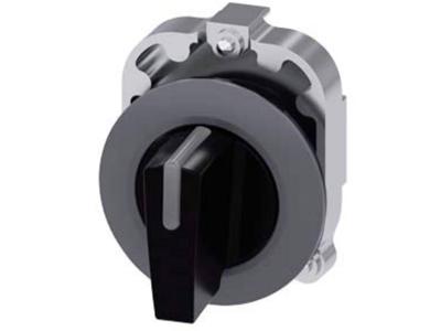 Siemens 3SU10622DM100AA0 3SU1062-2DM10-0AA0 Knevelschakelaar Knevel Zwart 2 x 45 ° 1 stuk(s)