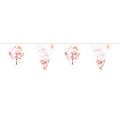 Vlaggenlijn Wedding Roses 10mtr Vlaggenlijn Wedding Roses 10mtr