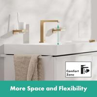 Hansgrohe Tecturis E 2-gats wastafelkraan 150 CoolStart met waste, Brushed Bronze - thumbnail