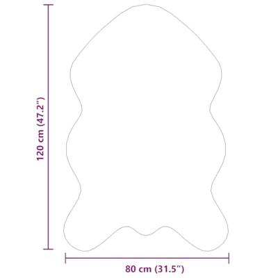 Nep Schapenvacht Tapijt Tafalla Beige 80 x 120 cm Polyester