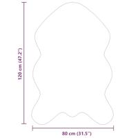 Nep Schapenvacht Tapijt Tafalla Grijs 80 x 120 cm Polyester - thumbnail