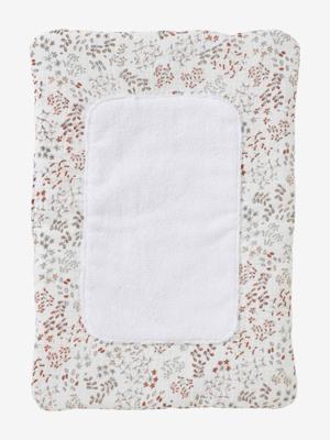 Verschoonkussen van katoenen hydrofiel doek voor poppen Flora meerkleurig