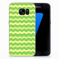 Samsung Galaxy S7 | TPU bumper | Waves Green - thumbnail