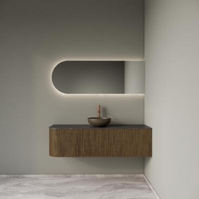 Badkamermeubelset Gliss Design Alluro 140 cm Rechts Castle Brown Badkamermeubelset Gliss Design Alluro 140 cm Rechts Castle Brown