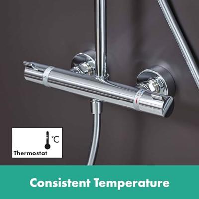 Hansgrohe Croma select s 280 showerpipe met thermostaat chroom 26790000