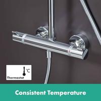 Hansgrohe Croma select s 280 showerpipe met thermostaat chroom 26790000 - thumbnail